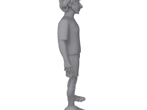 football player soccer cartoon 3Dモデル