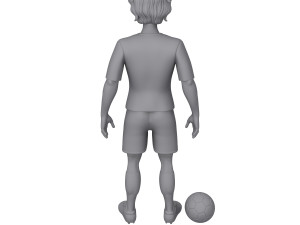 football player soccer cartoon 3Dモデル