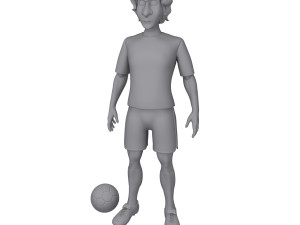 football player soccer cartoon 3Dモデル