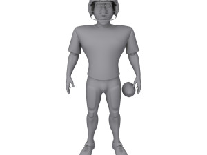 american football player cartoon Modelo 3D