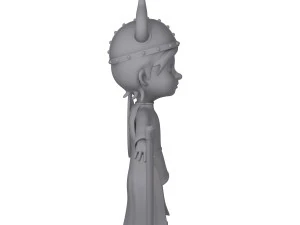 viking boy cartoon 3D Model