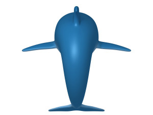 dolphin cartoon Modelo 3D