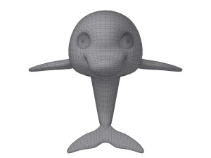 dolphin cartoon 3D Model