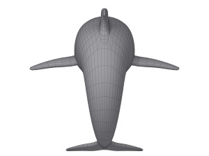 dolphin cartoon Modelo 3D