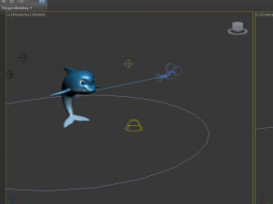 dolphin cartoon Modelo 3D