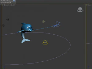 dolphin cartoon 3D Model