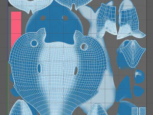 dolphin cartoon 3D Model