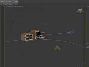 Schulgeb&auml;ude-Cartoon 3D Modell