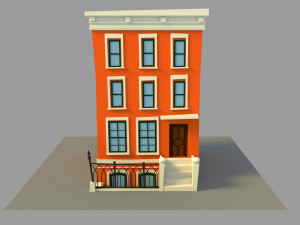 building cartoon 3D मॉडल