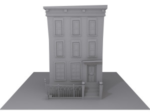 building cartoon Model 3D