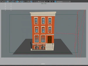 building cartoon 3D Model