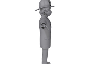 fireman cartoon 3D 模型