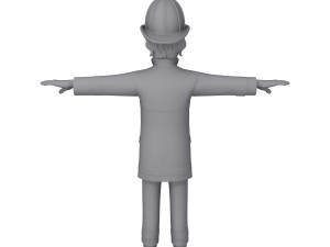 fireman cartoon 3D 模型
