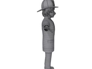 fireman cartoon 3D Model