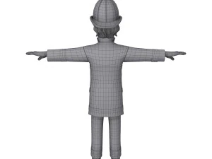 fireman cartoon 3D Model