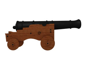 naval cannon 3D Model
