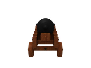 naval cannon 3D Model