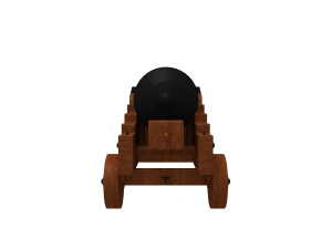 naval cannon 3D Model