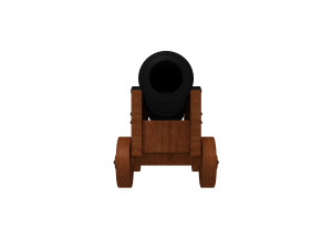 naval cannon 3D Model