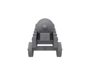 naval cannon 3D Model
