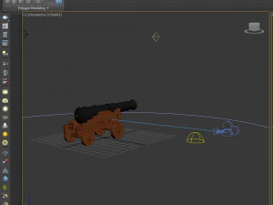 naval cannon 3D Model