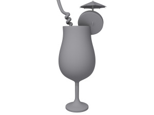 cocktail cartoon 3D Model