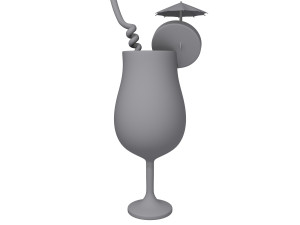 cocktail cartoon 3D Model
