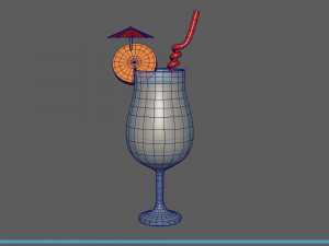 cocktail cartoon 3D Model