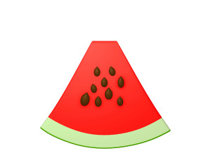 watermelon cartoon 3D Model