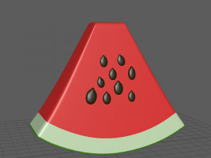 watermelon cartoon 3D Model