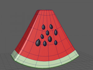 watermelon cartoon 3D Model