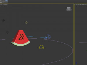 watermelon cartoon 3D Model