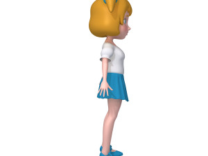 girl cartoon 3D Модель