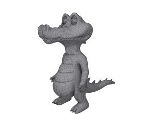 crocodile cartoon 3Dモデル