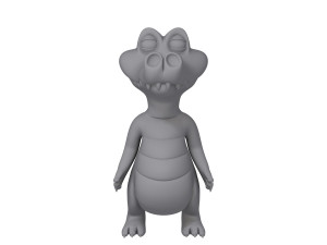 crocodile cartoon 3Dモデル