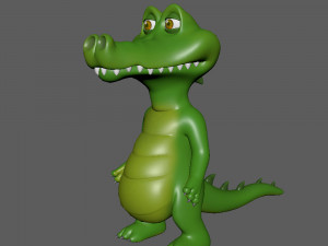 crocodile cartoon 3Dモデル