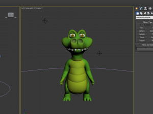 crocodile cartoon 3Dモデル