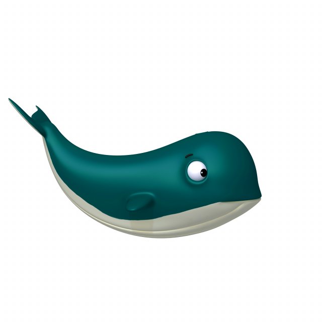 whale cartoon Modèle 3D .c4d .max .obj .3ds .fbx .stl .blend 