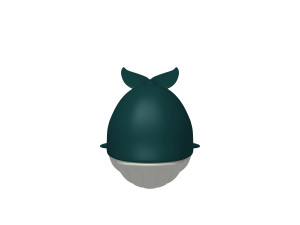 whale cartoon Modèle 3D
