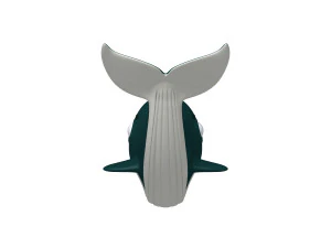 whale cartoon 3D Model