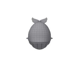 whale cartoon 3D Model