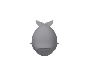 whale cartoon Modèle 3D