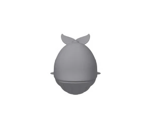 whale cartoon 3D Model