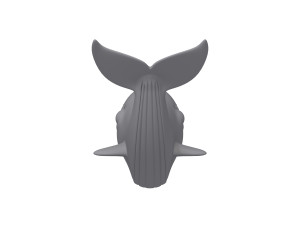whale cartoon Modèle 3D