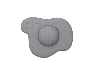 fried egg cartoon Modelo 3D