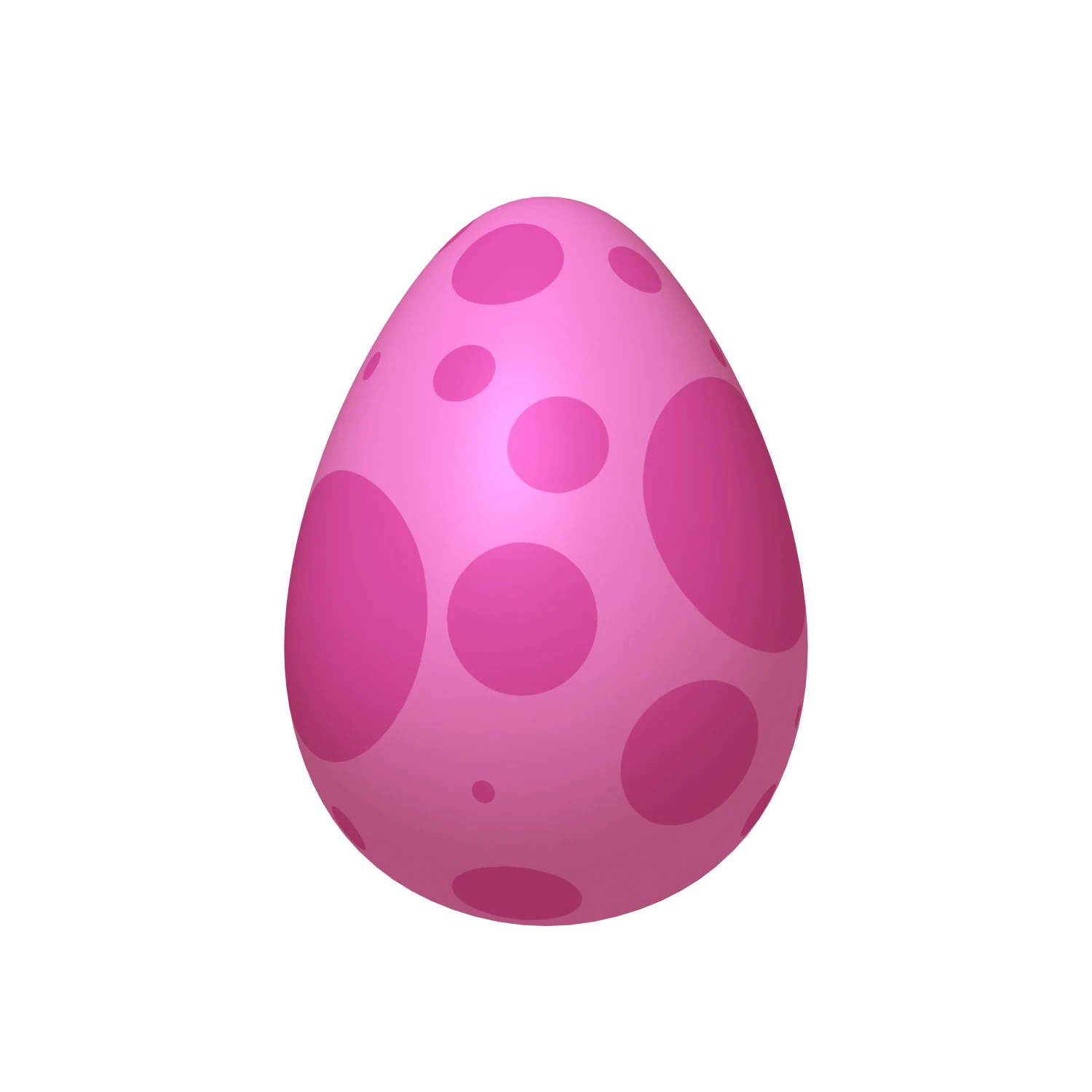 Dinosaur egg cartoon 3D Model .c4d .max .obj .3ds .fbx .stl .blend 