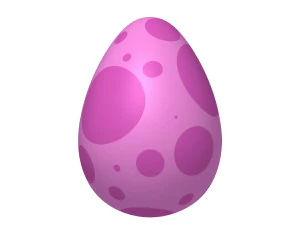 Dinosaur egg cartoon 3D Model