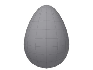 Dinosaur egg cartoon 3D Model