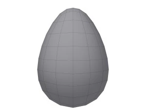 Dinosaur egg cartoon 3D Model
