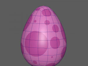 Dinosaur egg cartoon 3D Model